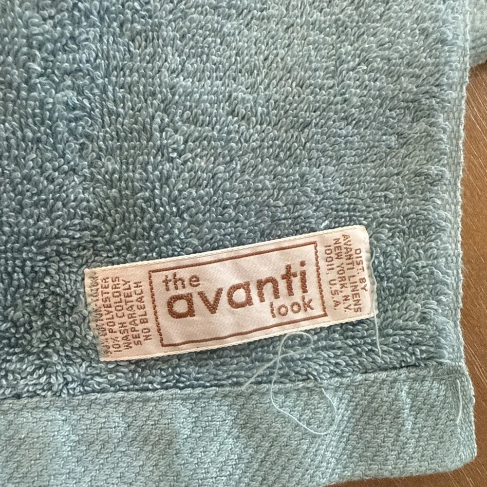 2 Avanti Bath Towel Blue Butterflies vintage Embellished 50x26 Cotton Set